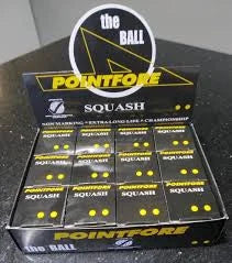 Pointfore Double Yellow Squash Balls X 12