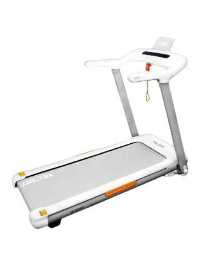 Foldable treadmill on a white background